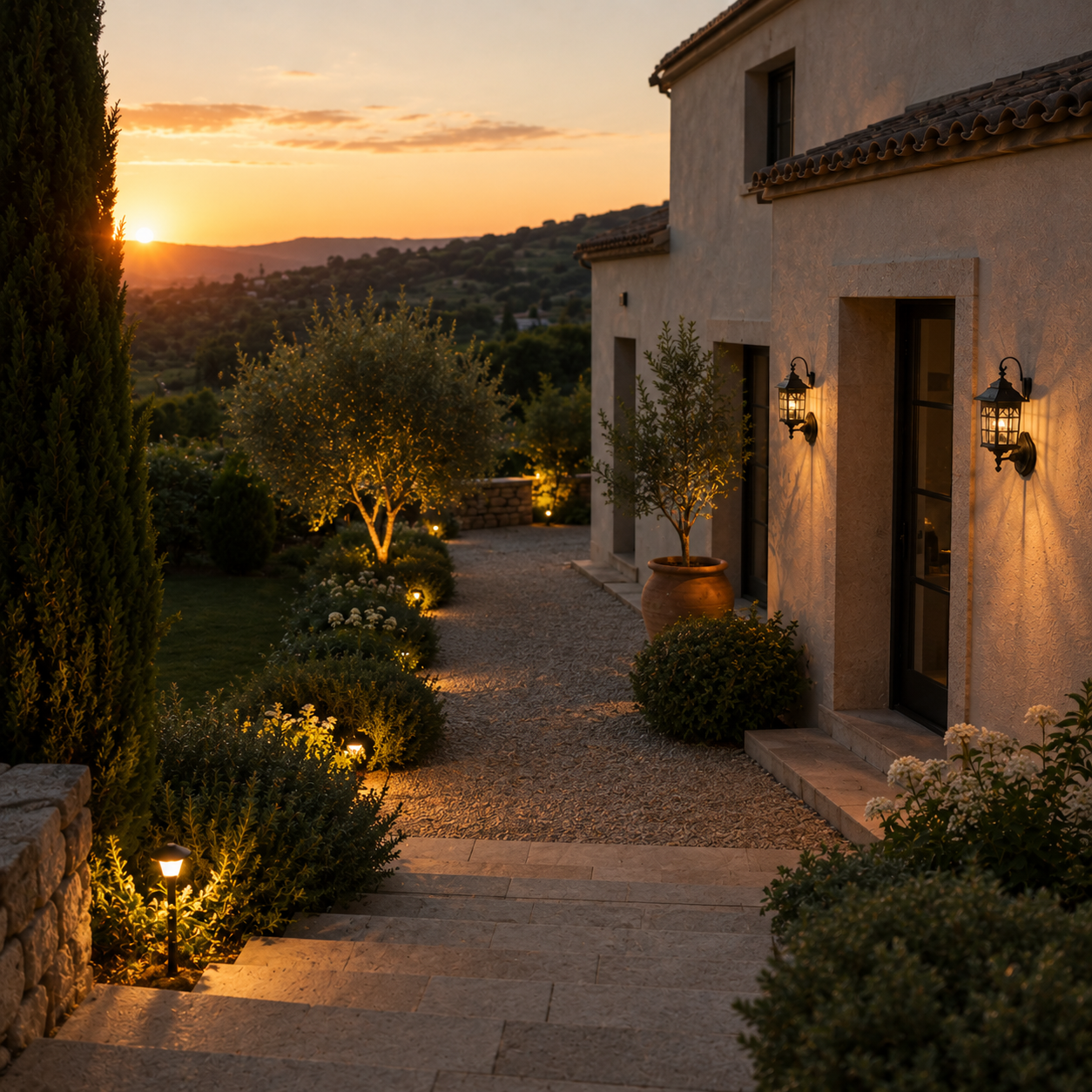 Solar Wall Light - Retro Outdoor Induction Garden Lantern
