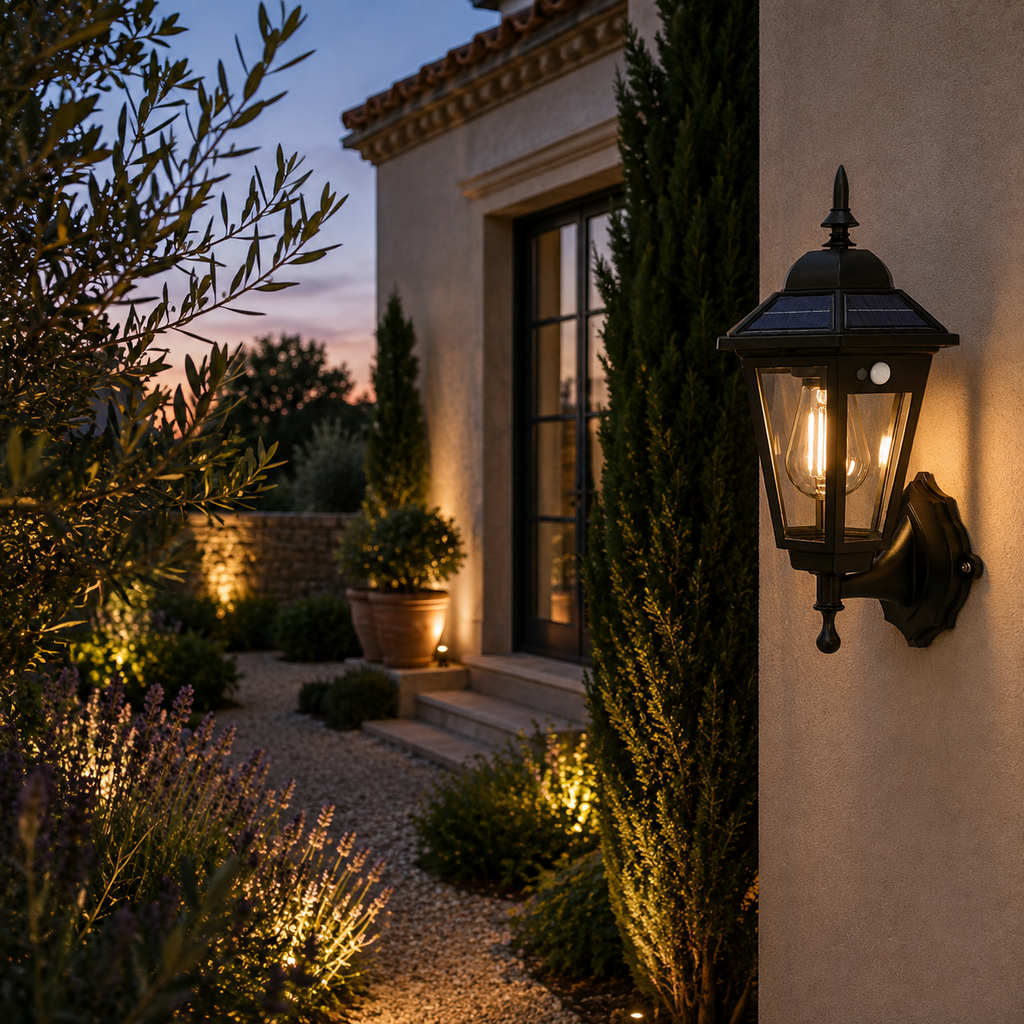 Solar Wall Light - Retro Outdoor Induction Garden Lantern