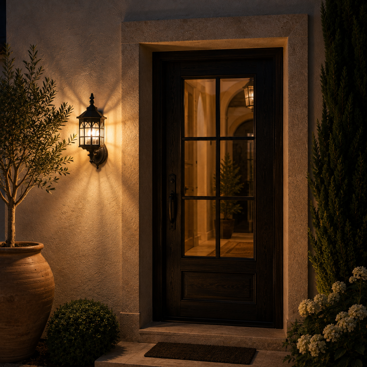 Solar Wall Light - Retro Outdoor Induction Garden Lantern