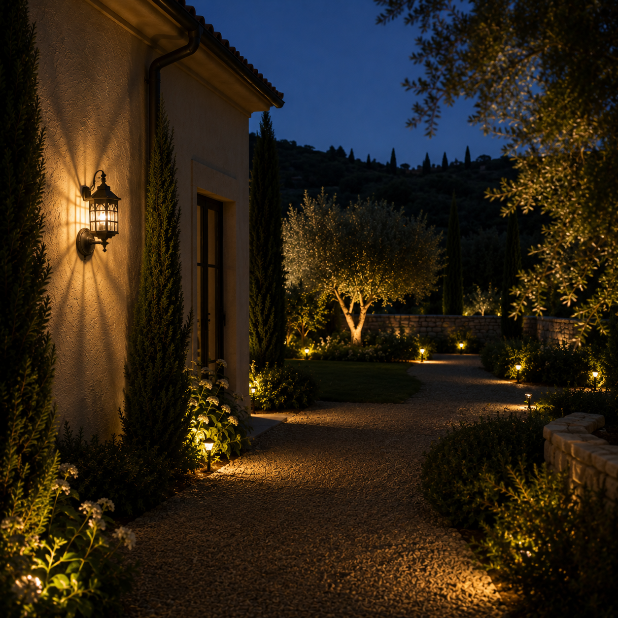 Solar Wall Light - Retro Outdoor Induction Garden Lantern