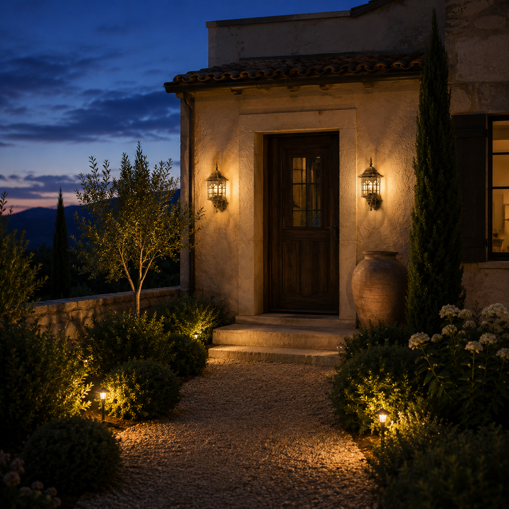 Solar Wall Light - Retro Outdoor Induction Garden Lantern