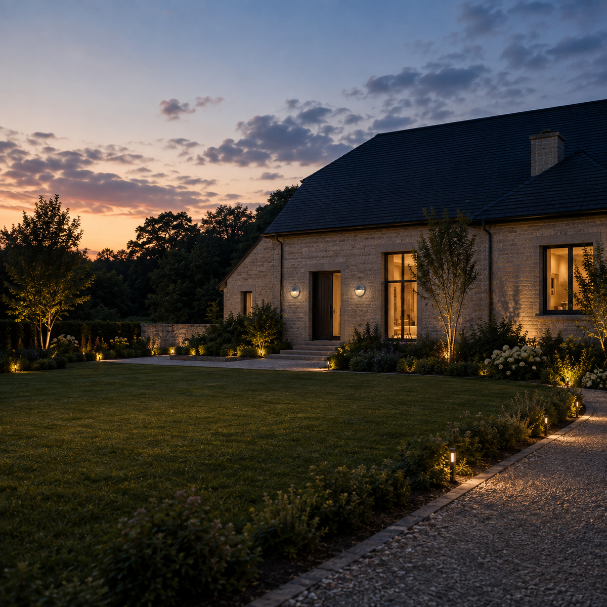 Outdoor Wall Light - French Retro Courtyard Lantern Round Style