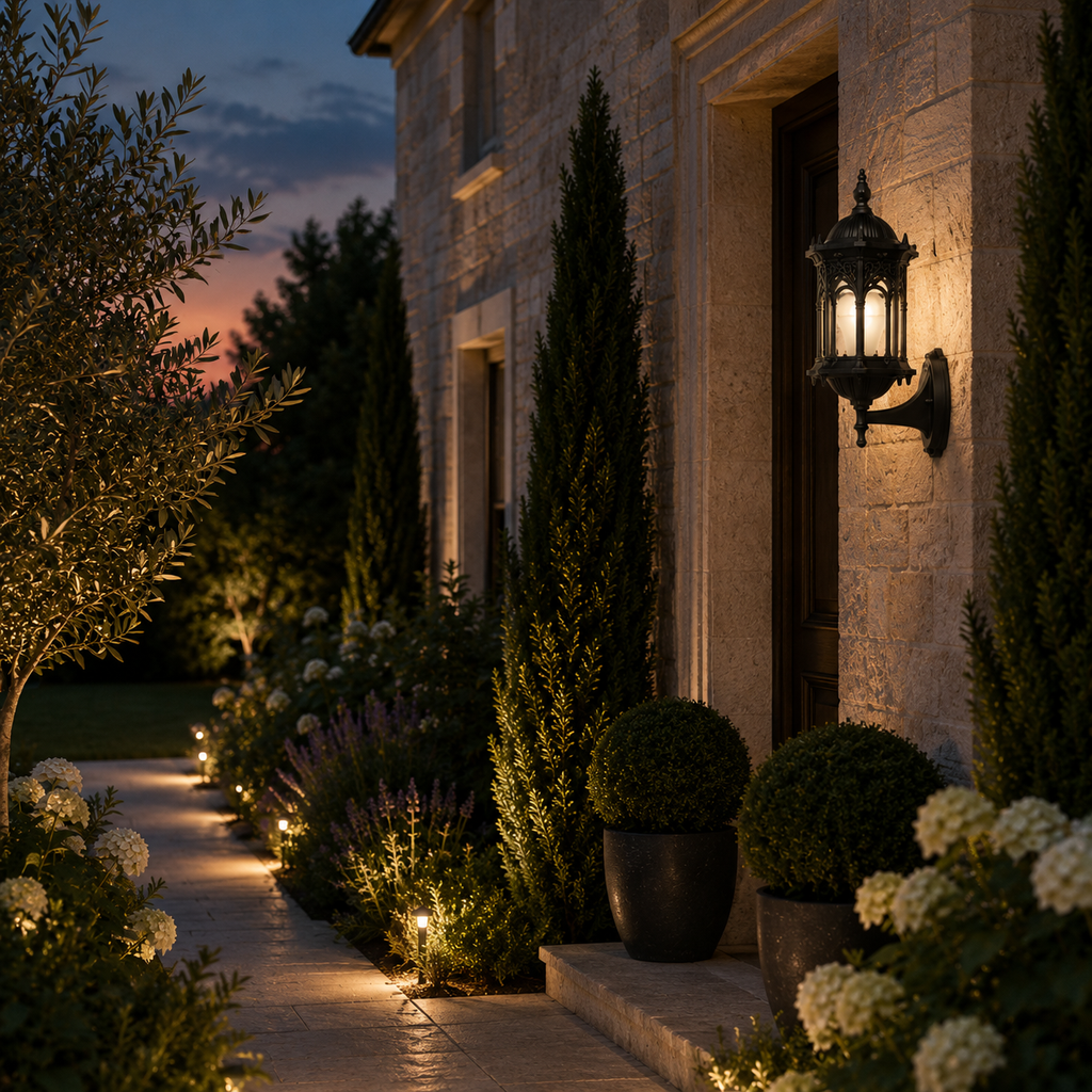 Outdoor Wall Light - Retro E27 Garden Gateway Lantern