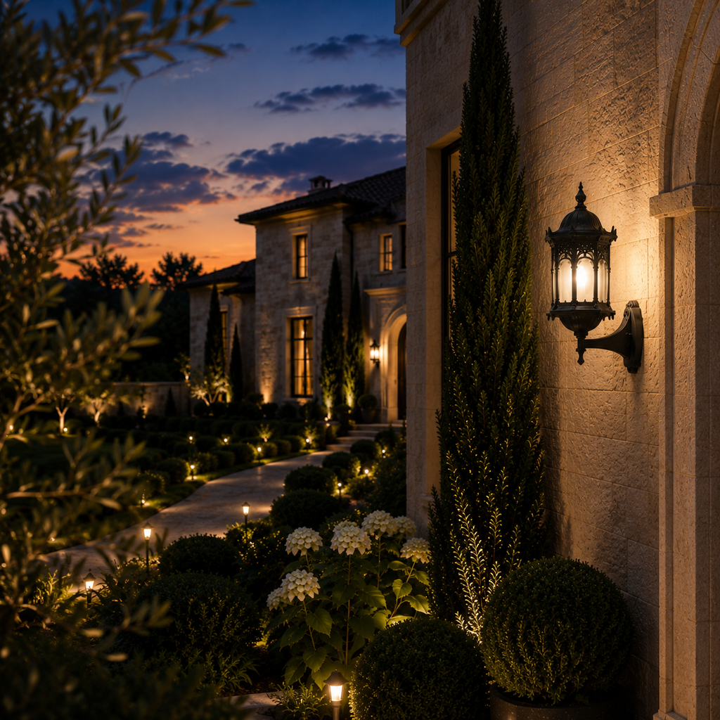 Outdoor Wall Light - Retro E27 Garden Gateway Lantern