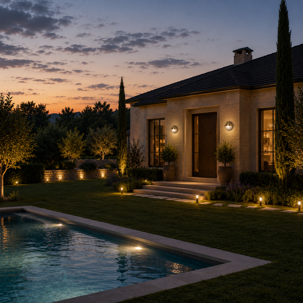 Outdoor Wall Light - French Retro Courtyard Lantern Round Style