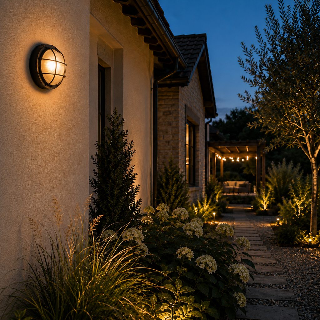 Outdoor Ceiling Light - Vintage Glass Porch Lantern