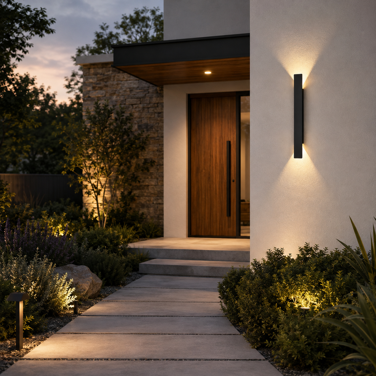 Outdoor Wall Light - IP65 Up-Down Aluminium Light