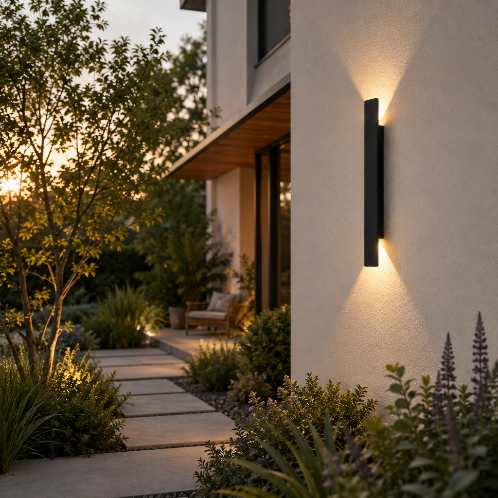 Outdoor Wall Light - IP65 Up-Down Aluminium Light