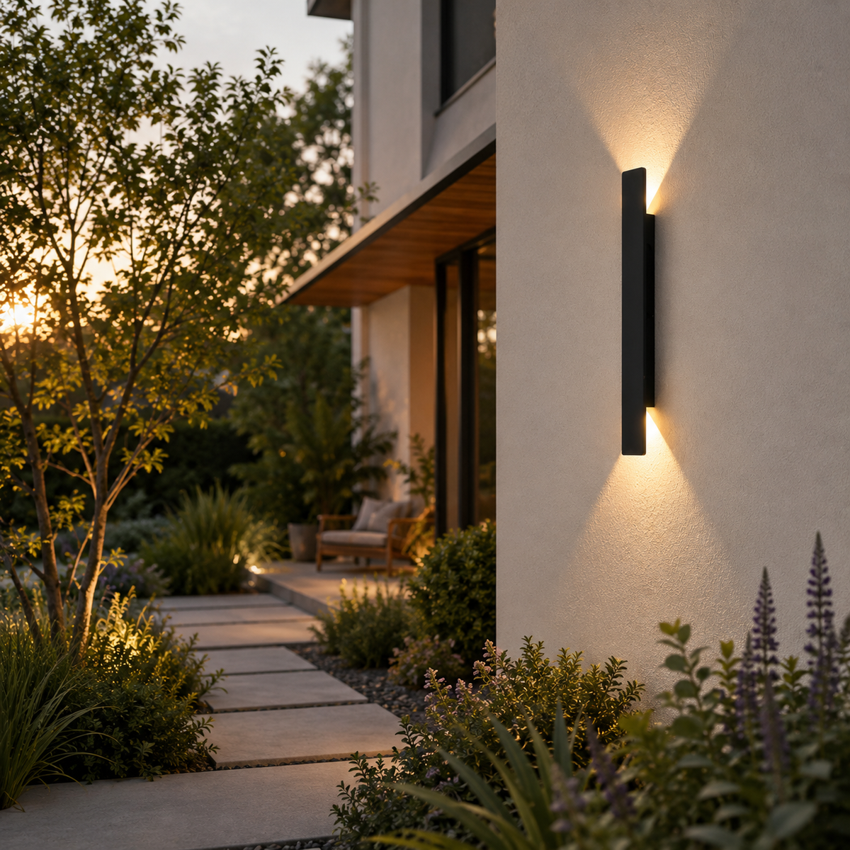 Outdoor Wall Light - IP65 Up-Down Aluminium Light