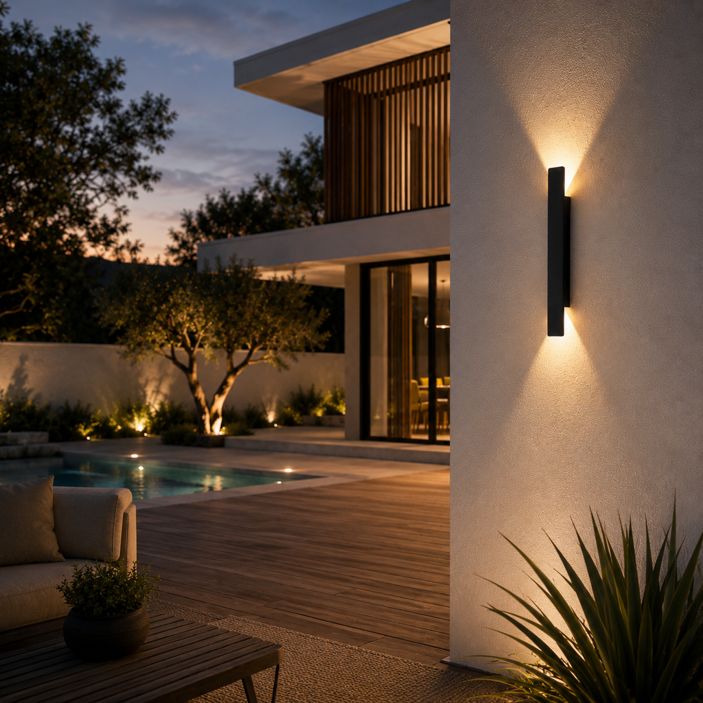 Outdoor Wall Light - IP65 Up-Down Aluminium Light