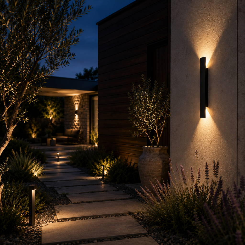Outdoor Wall Light - IP65 Up-Down Aluminium Light