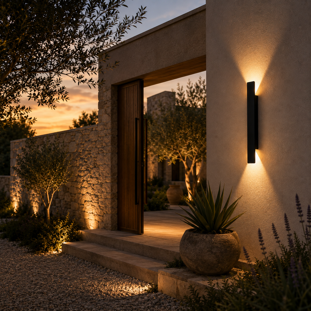 Outdoor Wall Light - IP65 Up-Down Aluminium Light