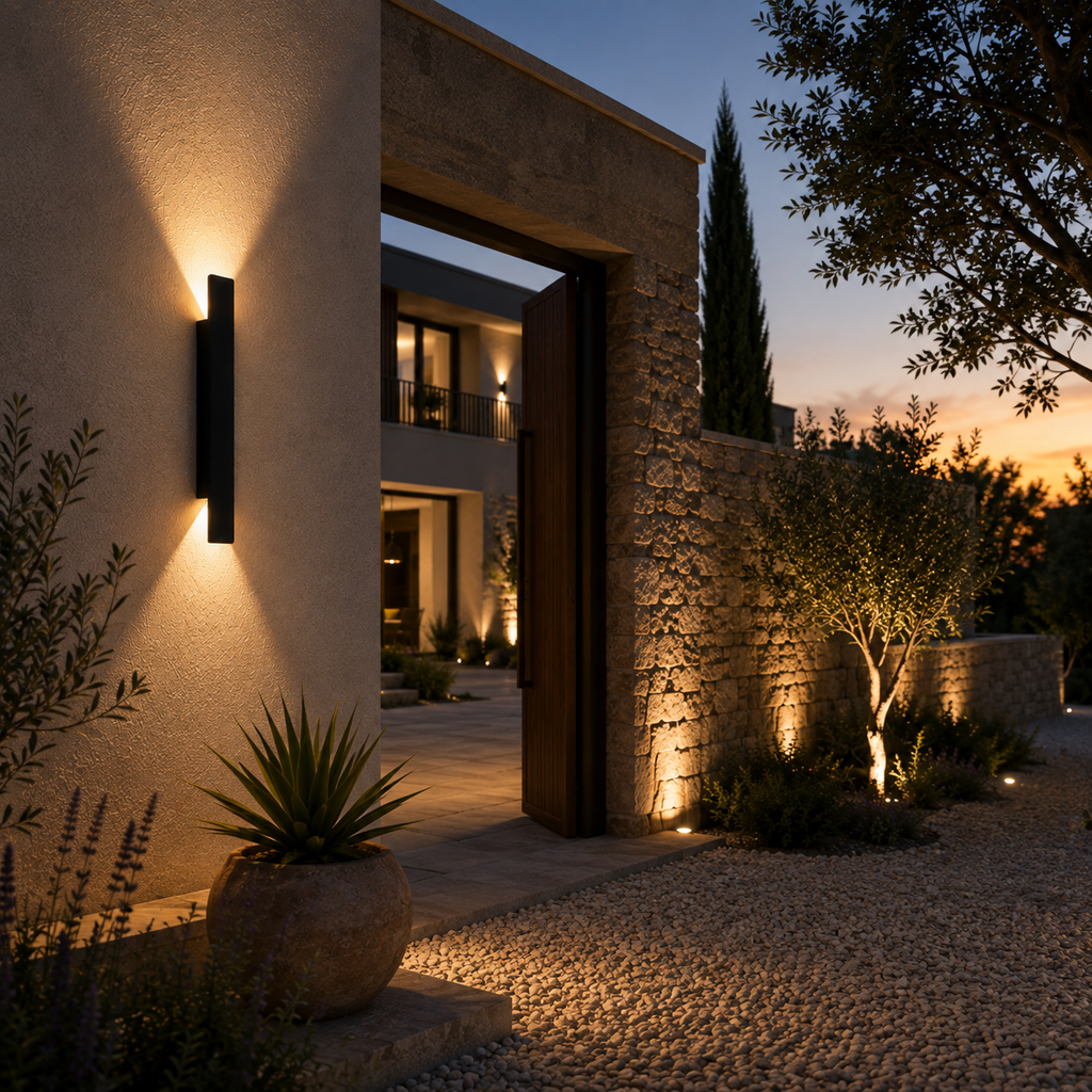 Outdoor Wall Light - IP65 Up-Down Aluminium Light