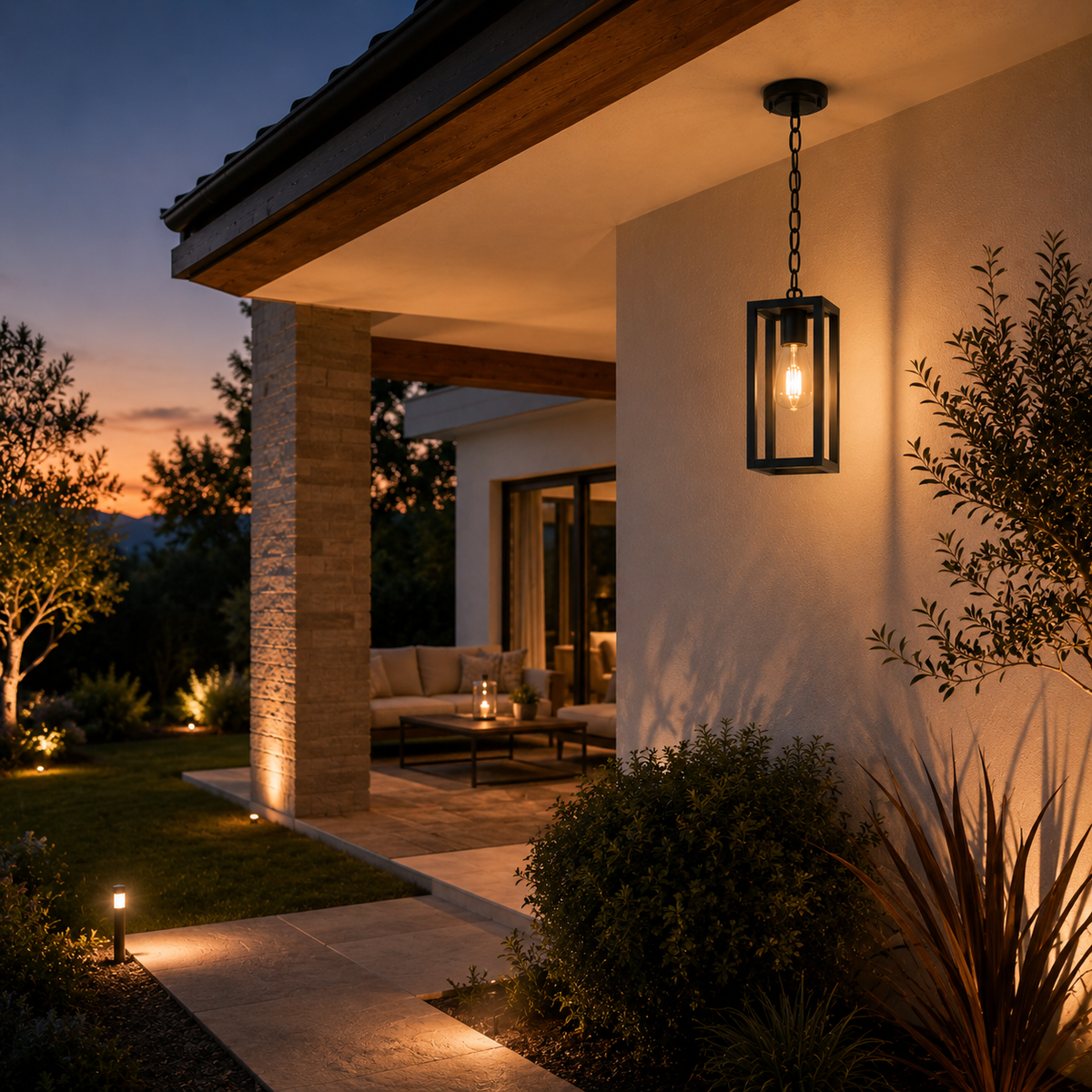 Outdoor Pendant Light - Courtyard and Porch Light