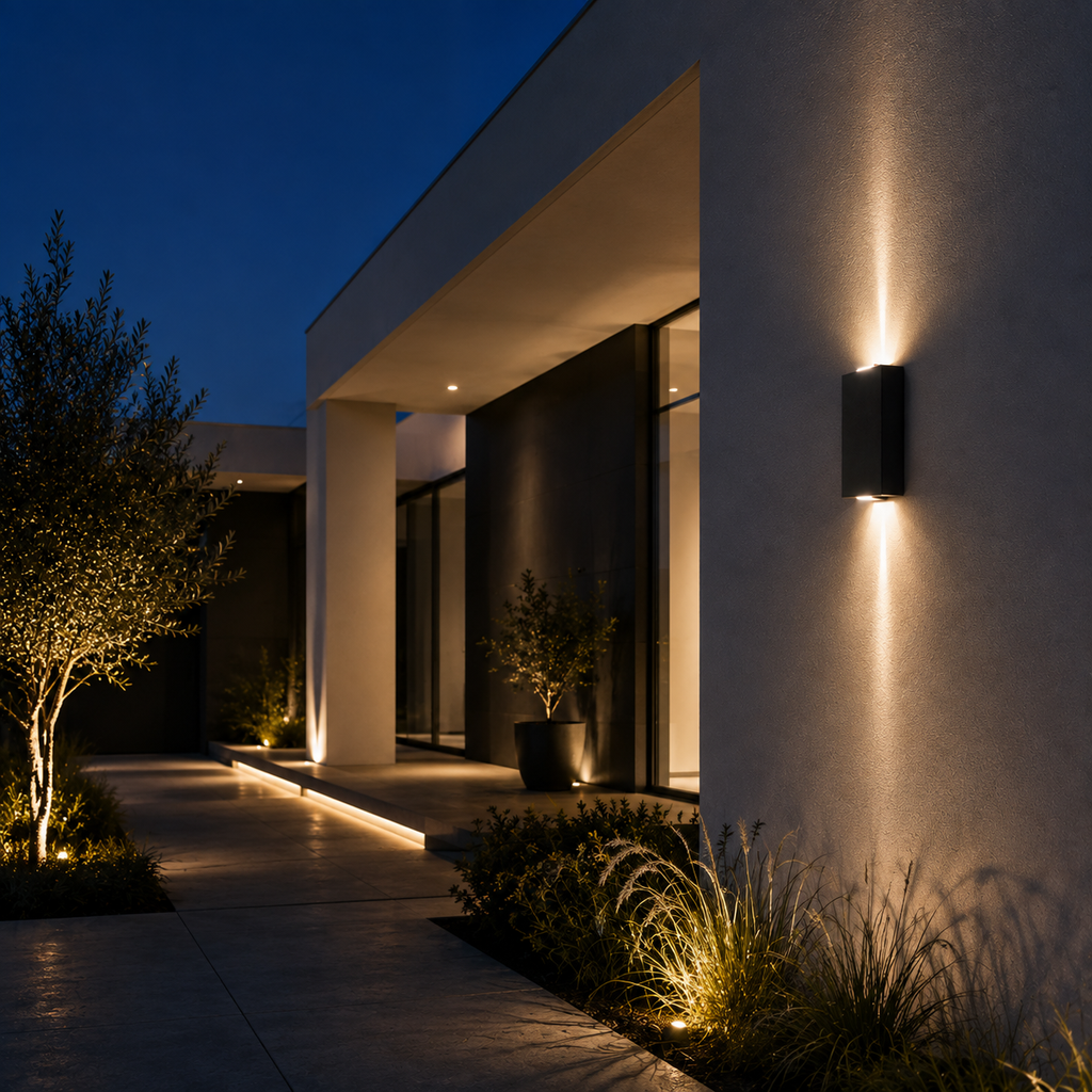 Outdoor Wall Light - IP65 Aluminium Up-Down Light