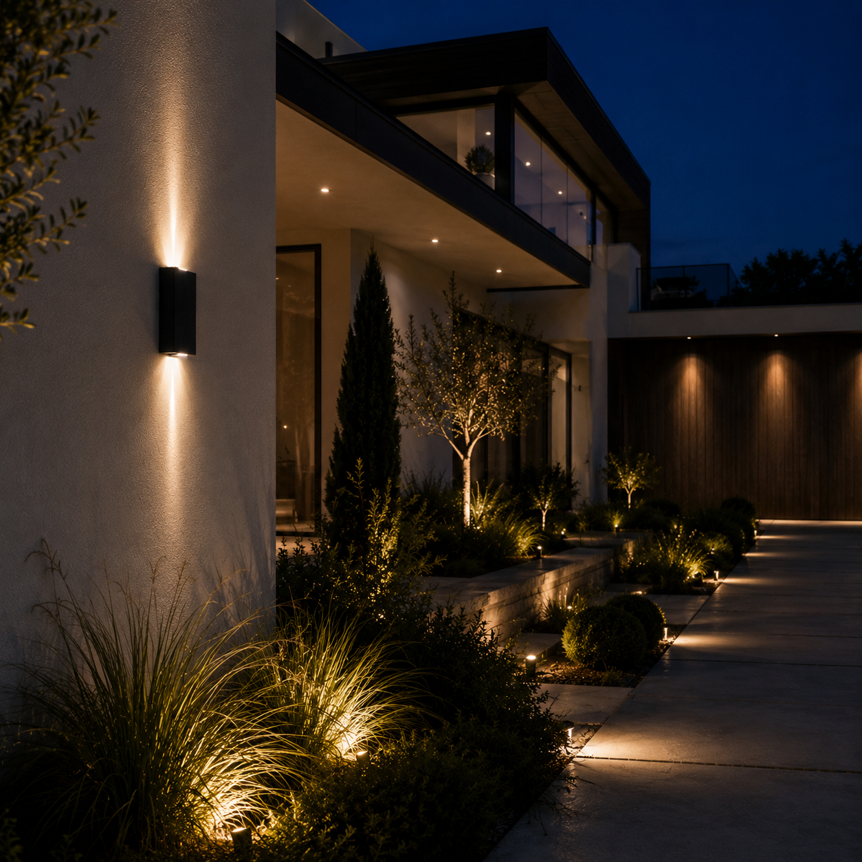 Outdoor Wall Light - IP65 Aluminium Up-Down Light