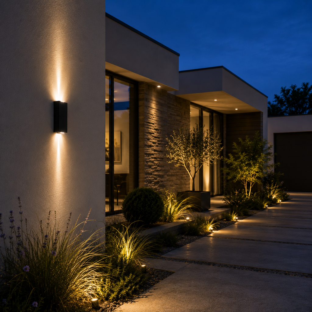 Outdoor Wall Light - IP65 Aluminium Up-Down Light