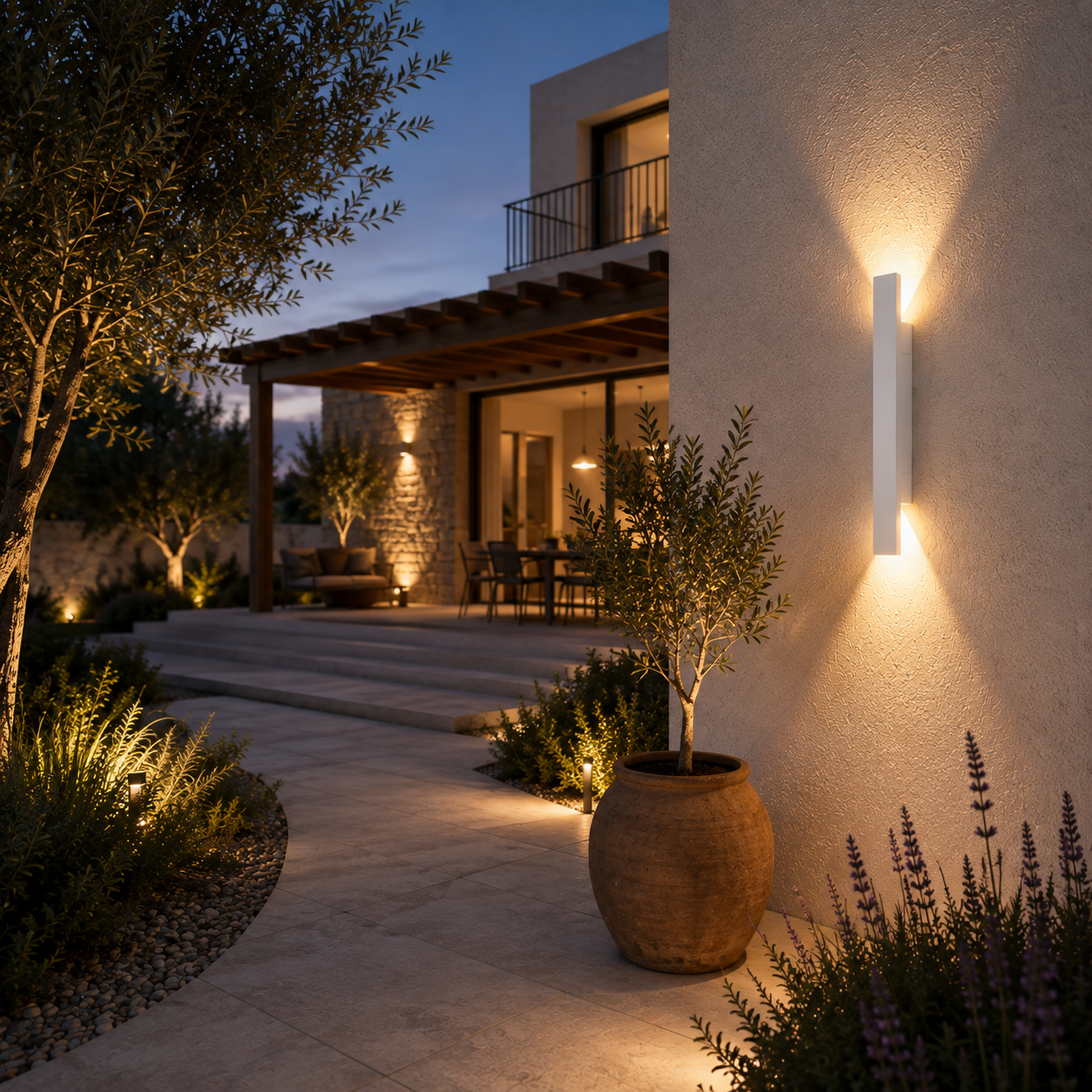 Outdoor Wall Light - IP65 Up-Down Aluminium Light