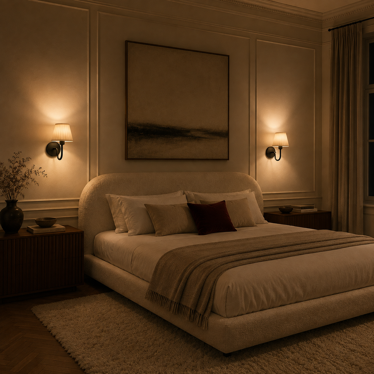 Rechargeable Wall Light - Battery-Operated Dimmable Sconce with Remote