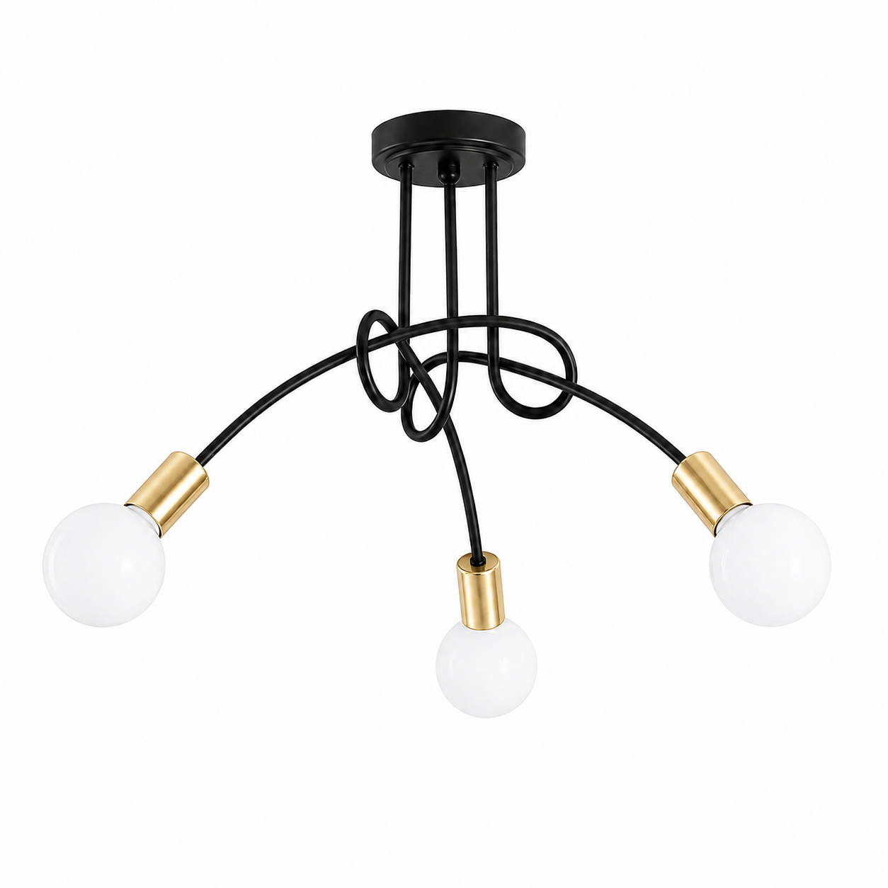 LED Chandelier - Modern 3-Light Living Room Ceiling Light