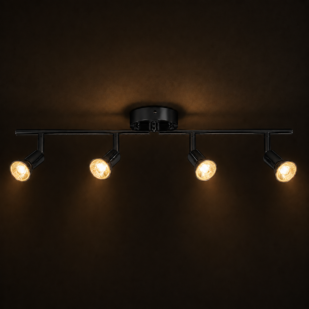 LED Ceiling Spotlight - Foldable 4-Head Bar