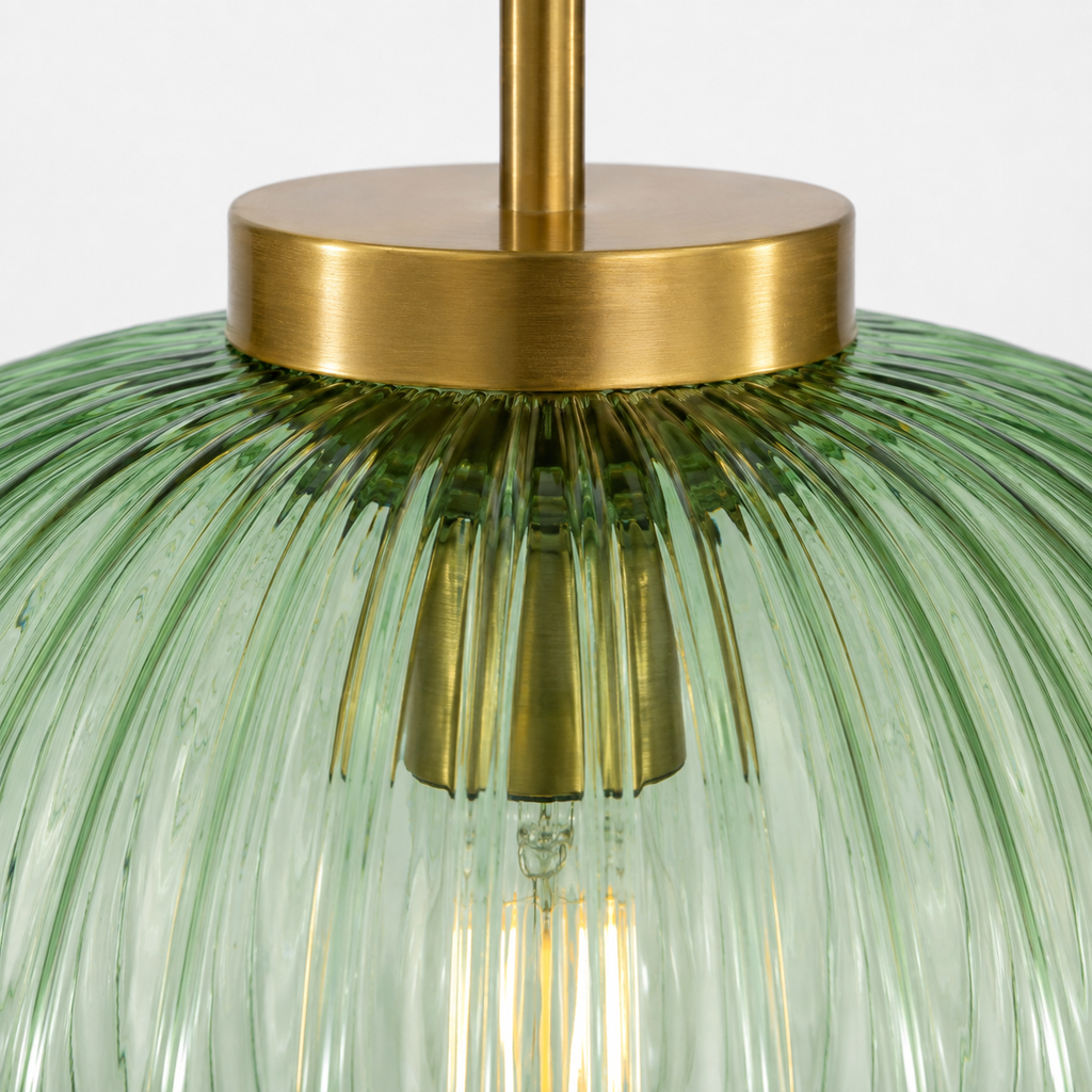 Gold Glass Ceiling Light - Hallway & Corridor Flush Light