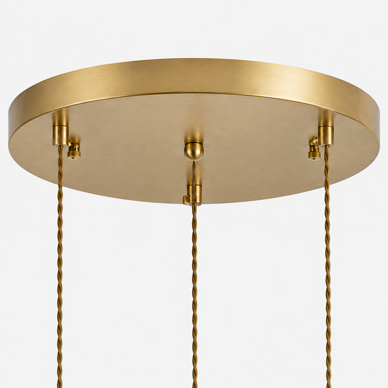 Ribbed Glass Pendant Light - 3-Light Round Cluster