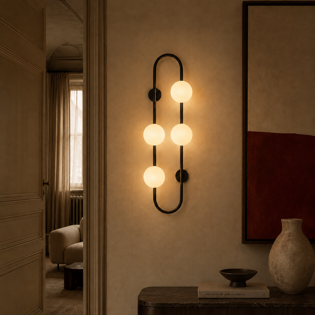Glass Ball Wall Light - Nordic Bedside Sconce