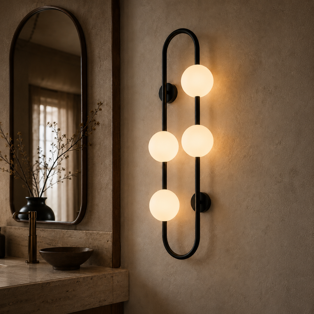 Glass Ball Wall Light - Nordic Bedside Sconce