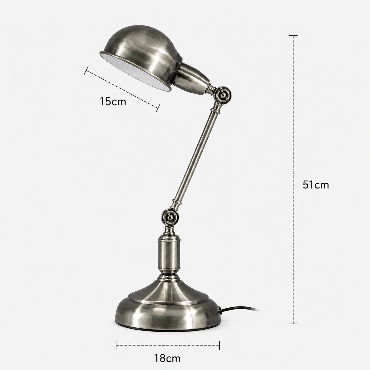 Brass Table Lamp - Retro Eye-Care Desk and Bedside Lamp