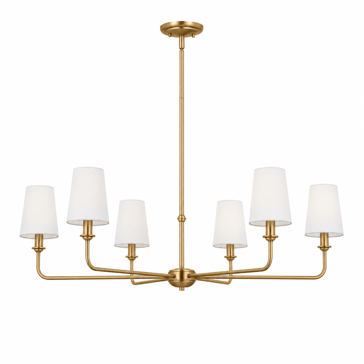 Wrought Iron Chandelier - 6-Light Kitchen Island Light