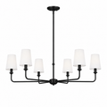 Wrought Iron Chandelier - 6-Light Kitchen Island Light
