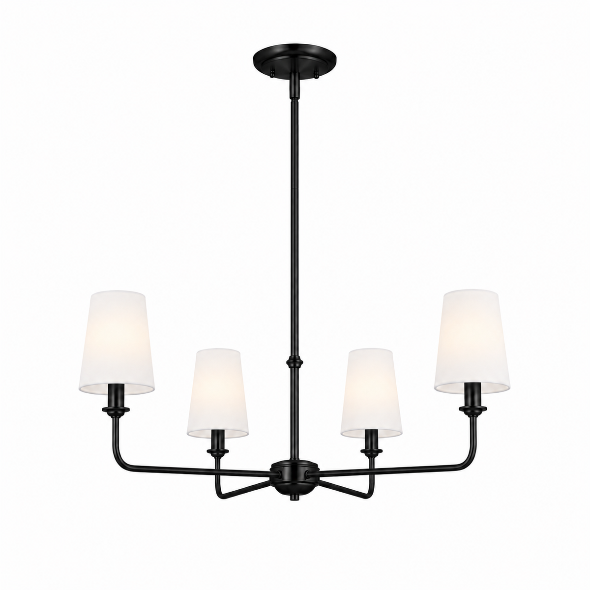 Wrought Iron Chandelier - 4-Light Kitchen Island Light