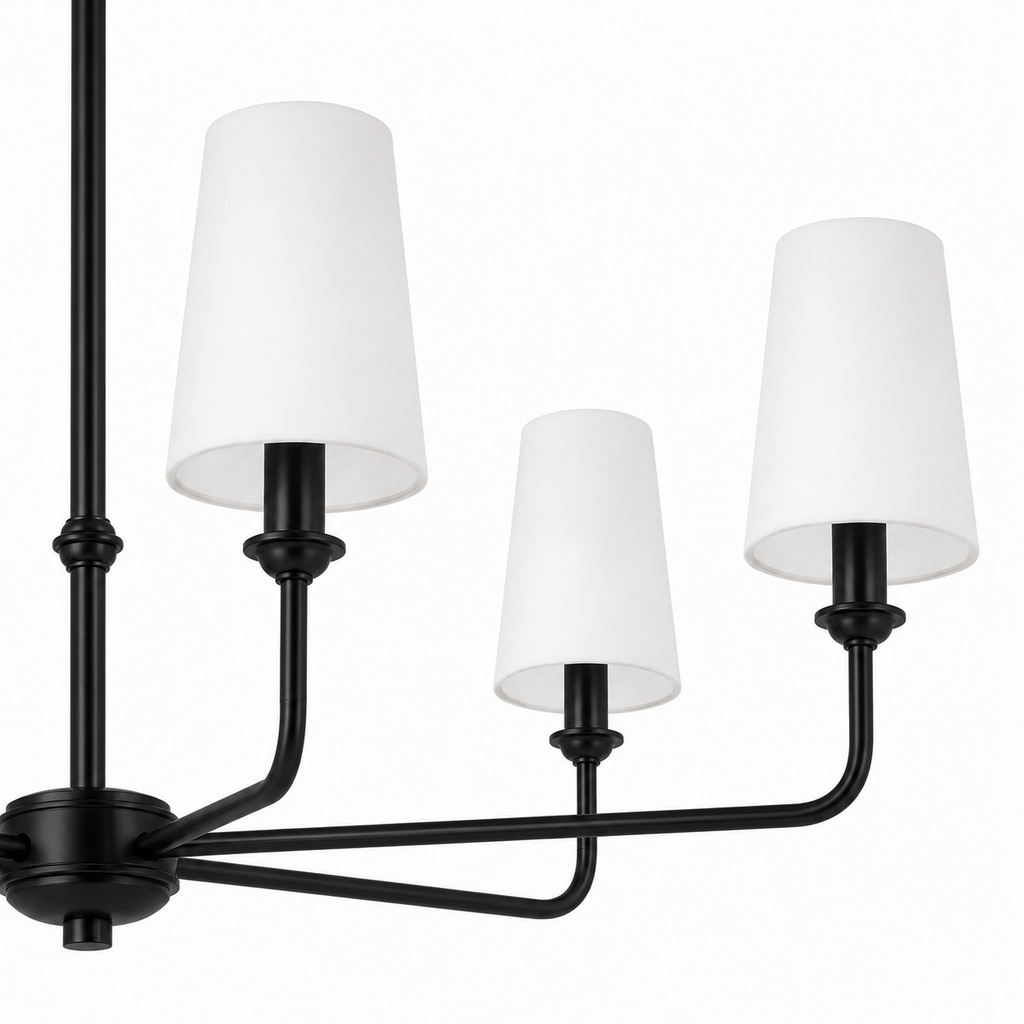 Wrought Iron Chandelier - 6-Light Kitchen Island Light
