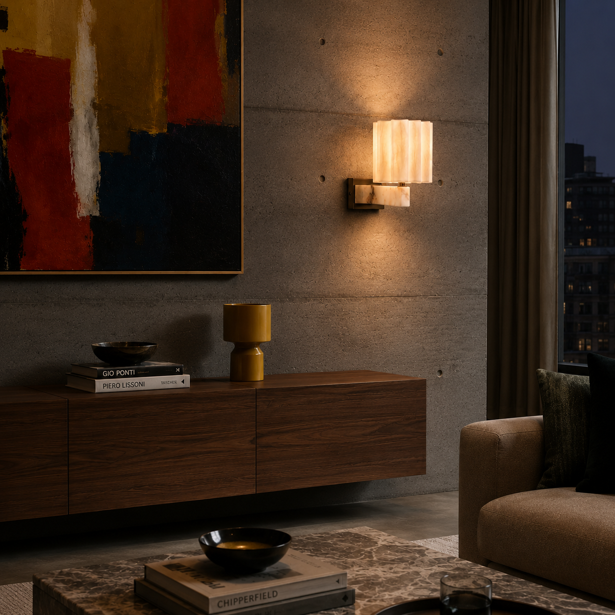 Marble Wall Light - Danish Design LED Bedside Sconce