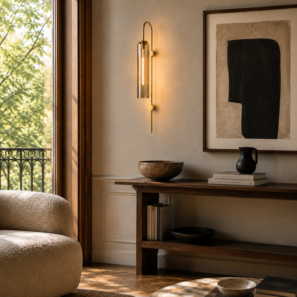Glass Wall Light - Modern Luxury Bedside and Corridor Sconce