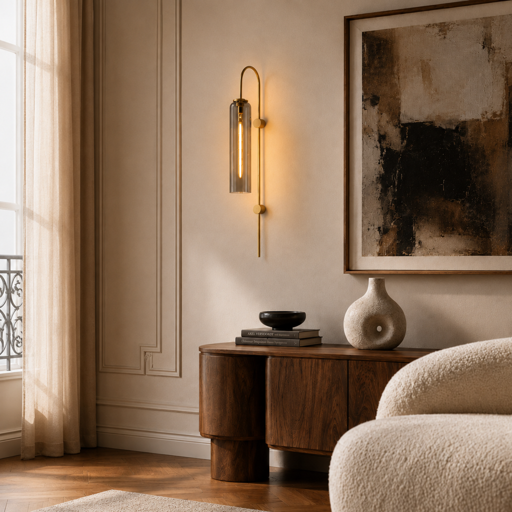 Glass Wall Light - Modern Luxury Bedside and Corridor Sconce