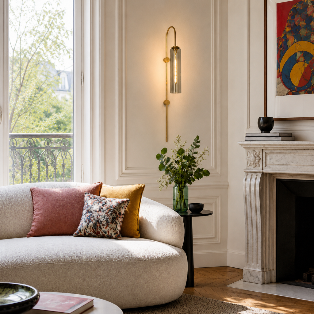 Glass Wall Light - Modern Luxury Bedside and Corridor Sconce