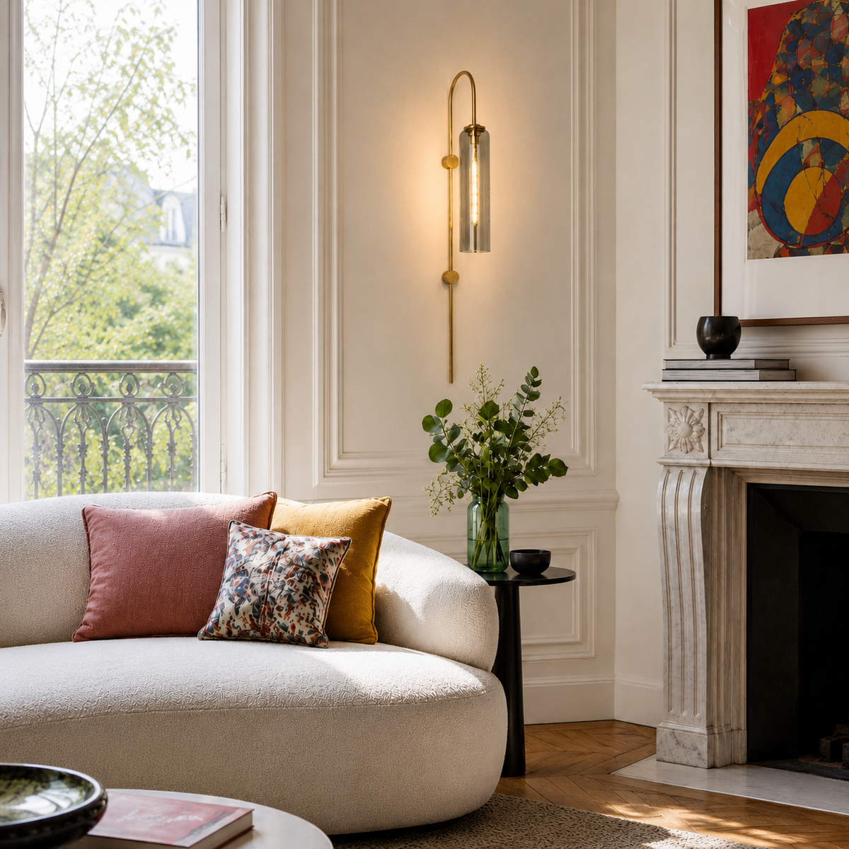 Glass Wall Light - Modern Luxury Bedside and Corridor Sconce