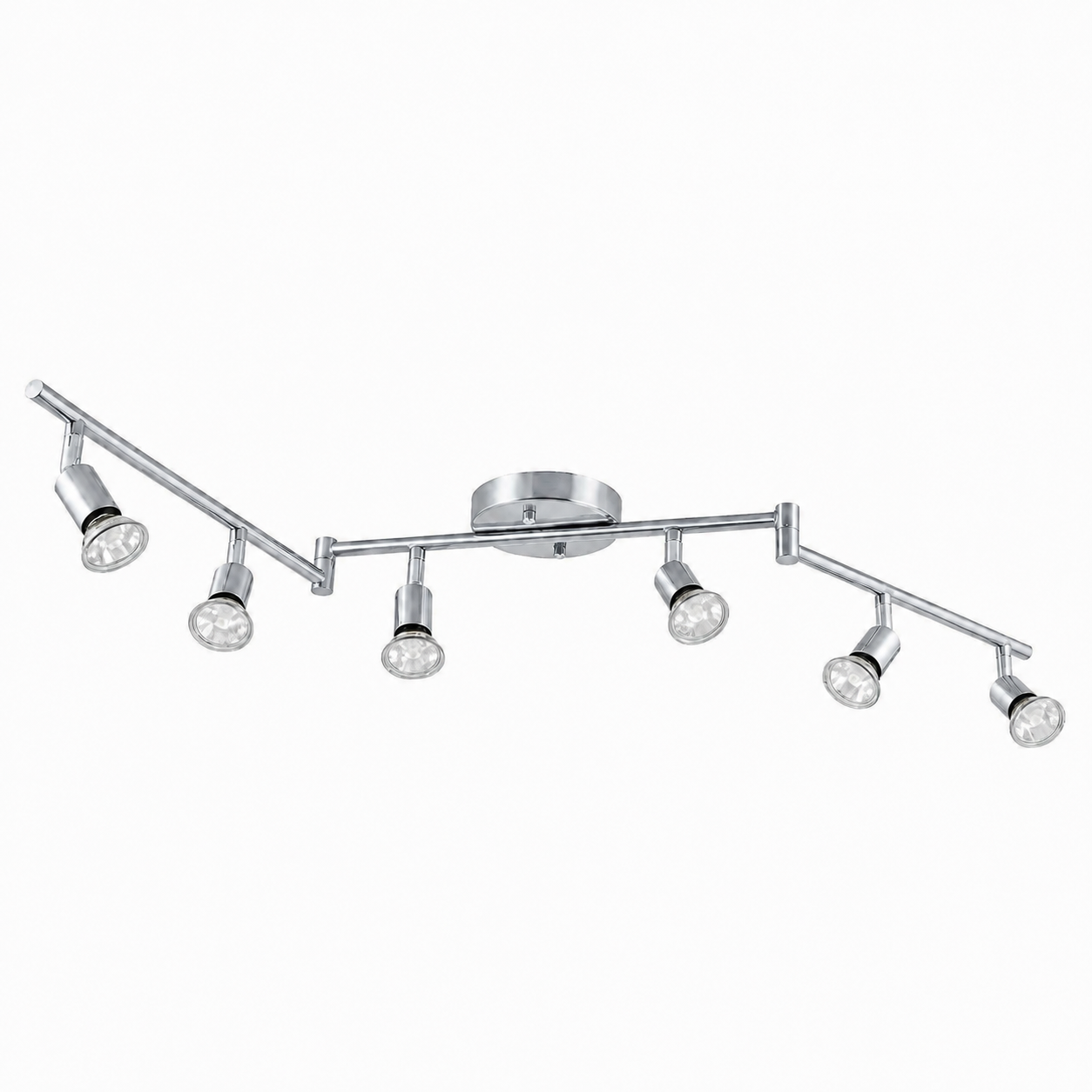 LED Ceiling Spotlight - Foldable 6-Head Bar