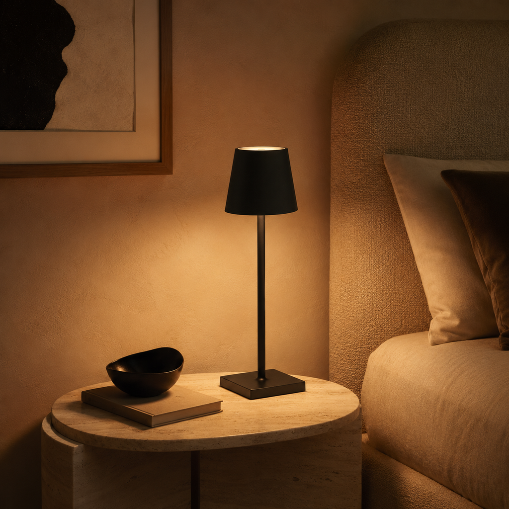 Rechargeable Table Lamp - Wireless Touch Bedside Night Light