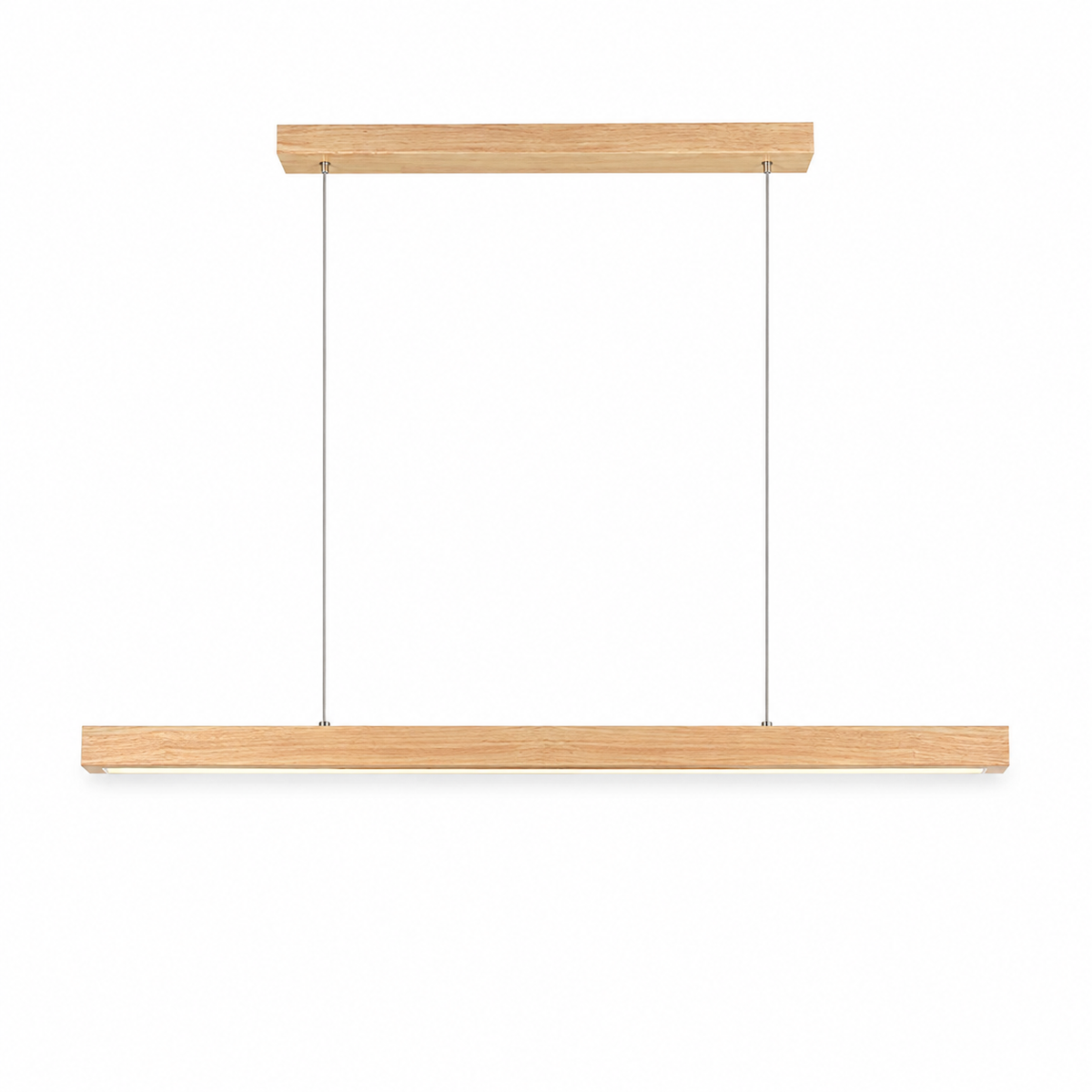 Wood Linear Pendant Light - Modern LED Dining Light