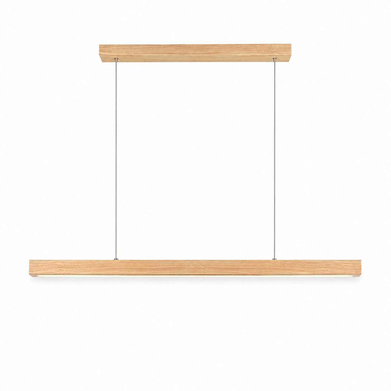 Wood Linear Pendant Light - Modern LED Dining Light