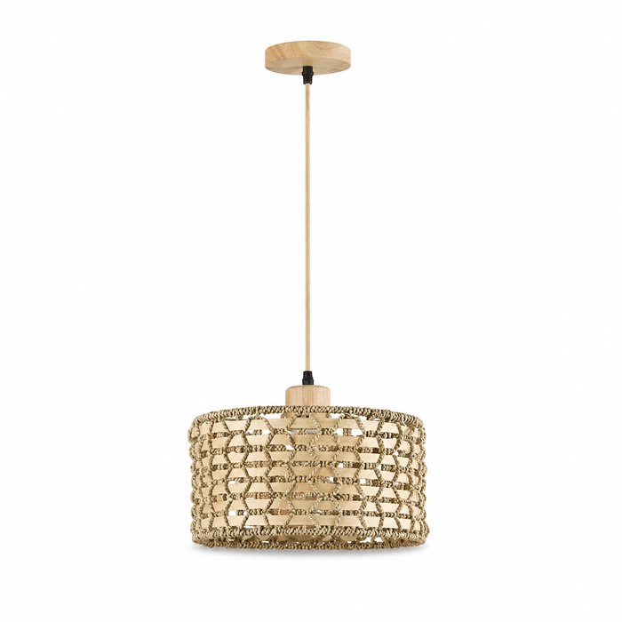 Rattan Pendant Light - Boho Kitchen Island and Dining Pendant