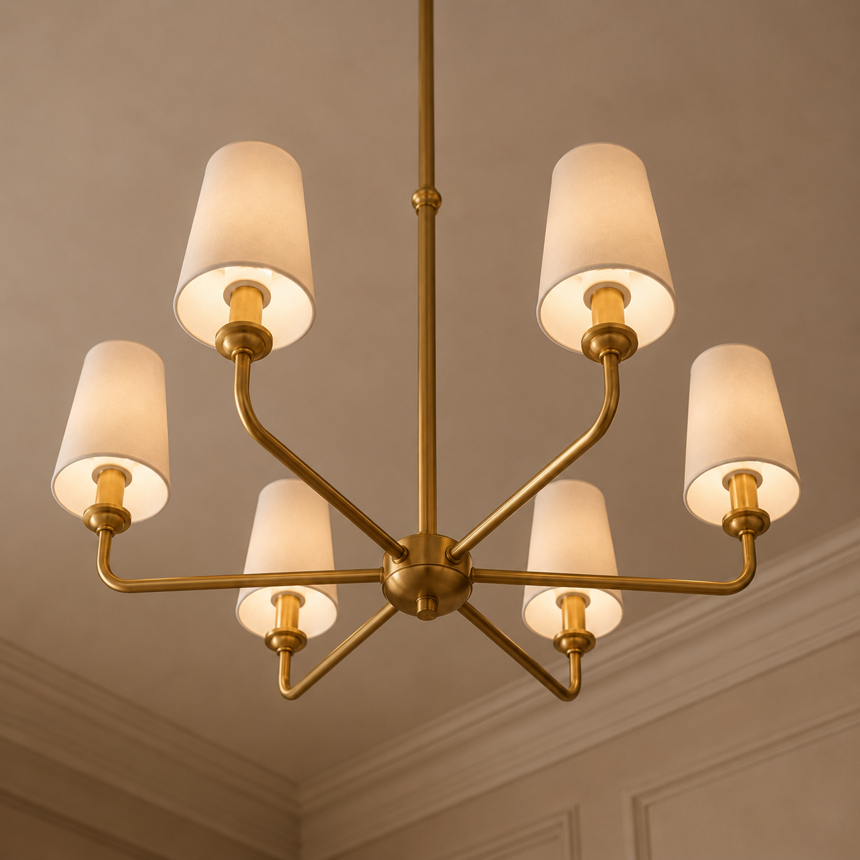 Wrought Iron Chandelier - 6-Light Kitchen Island Light