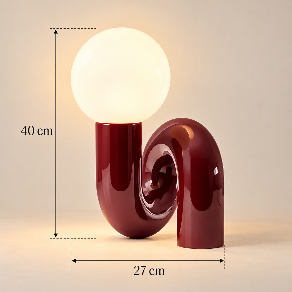 Frosted Glass Desk Lamp - Nordic Resin Table Light, 3 Colour Modes