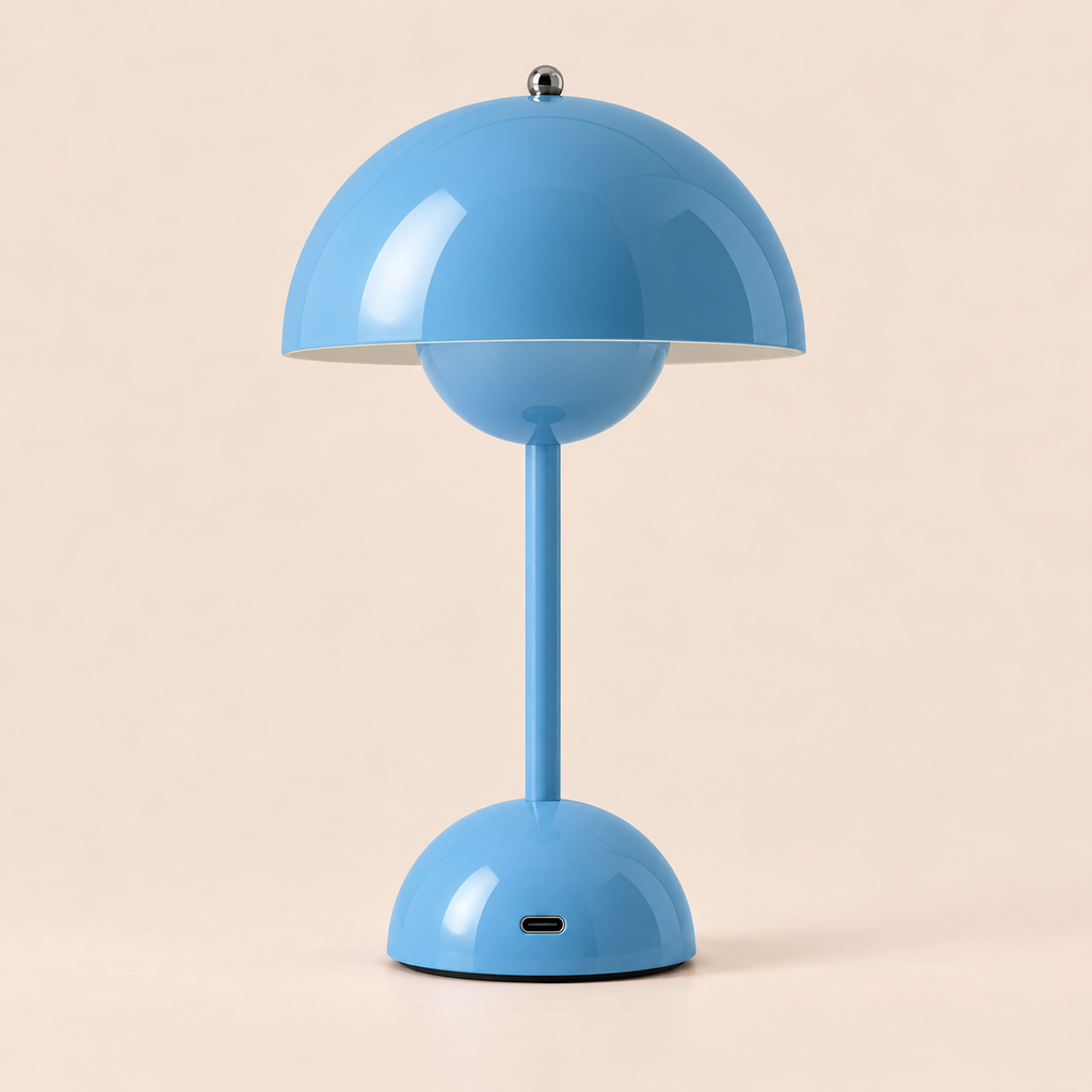 Mushroom Table Lamp 30cm - Cordless Rechargeable Touch Bedside Light
