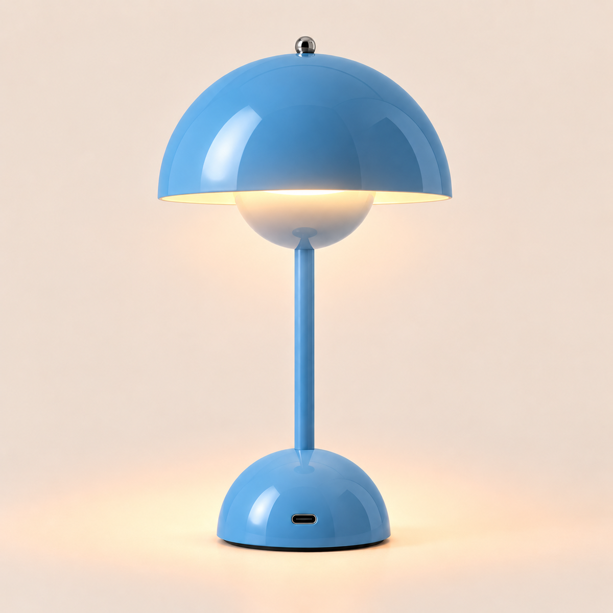 Mushroom Table Lamp 30cm - Cordless Rechargeable Touch Bedside Light