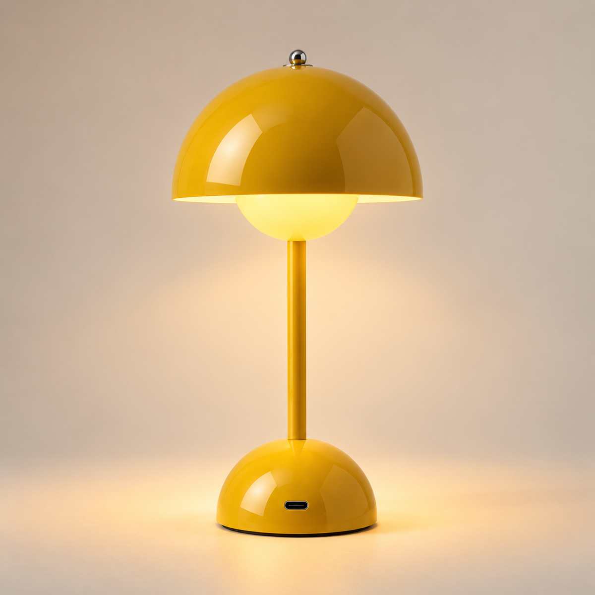 Mushroom Table Lamp 30cm - Cordless Rechargeable Touch Bedside Light
