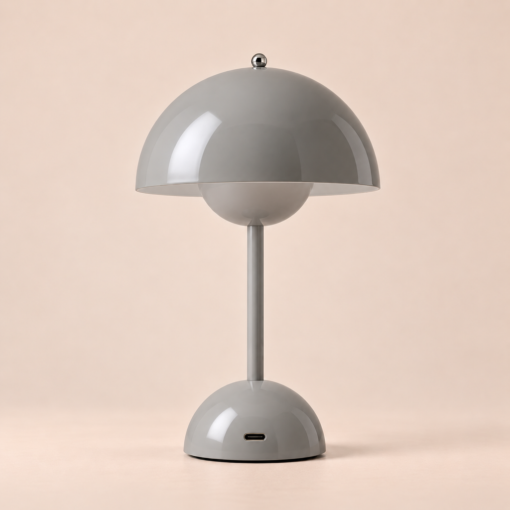 Mushroom Table Lamp 30cm - Cordless Rechargeable Touch Bedside Light